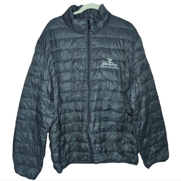 NWOT Men's Weatherproof Gray Yuengling Puffer Jacket, Size XL - Picture 1 of 6